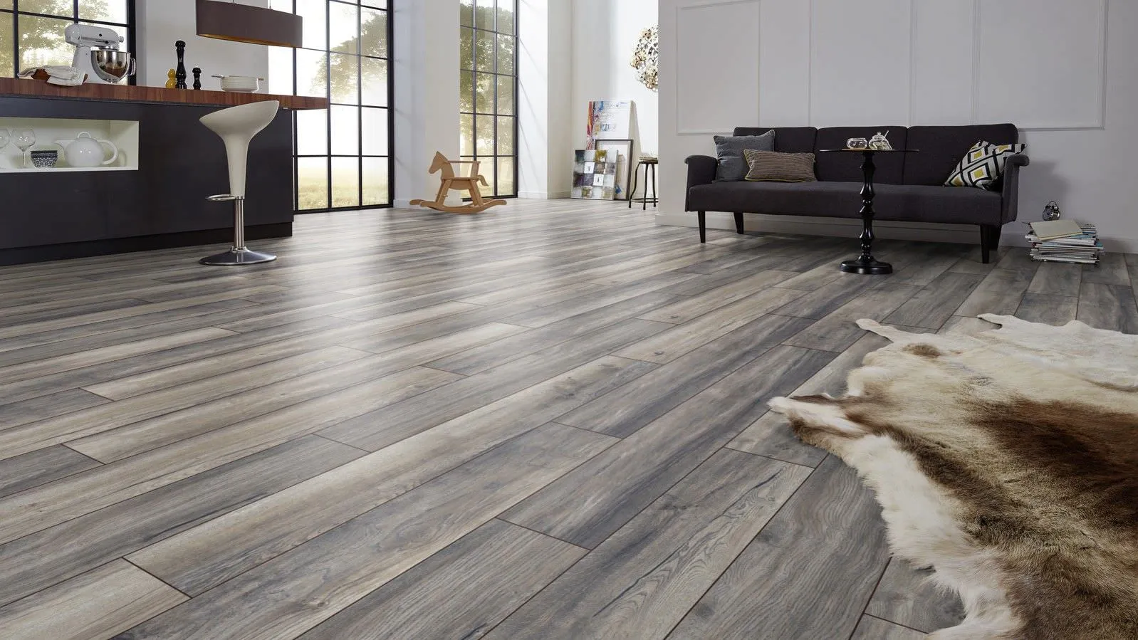 Ламинат Kronotex Robusto D3572 Дуб Портовый Серый